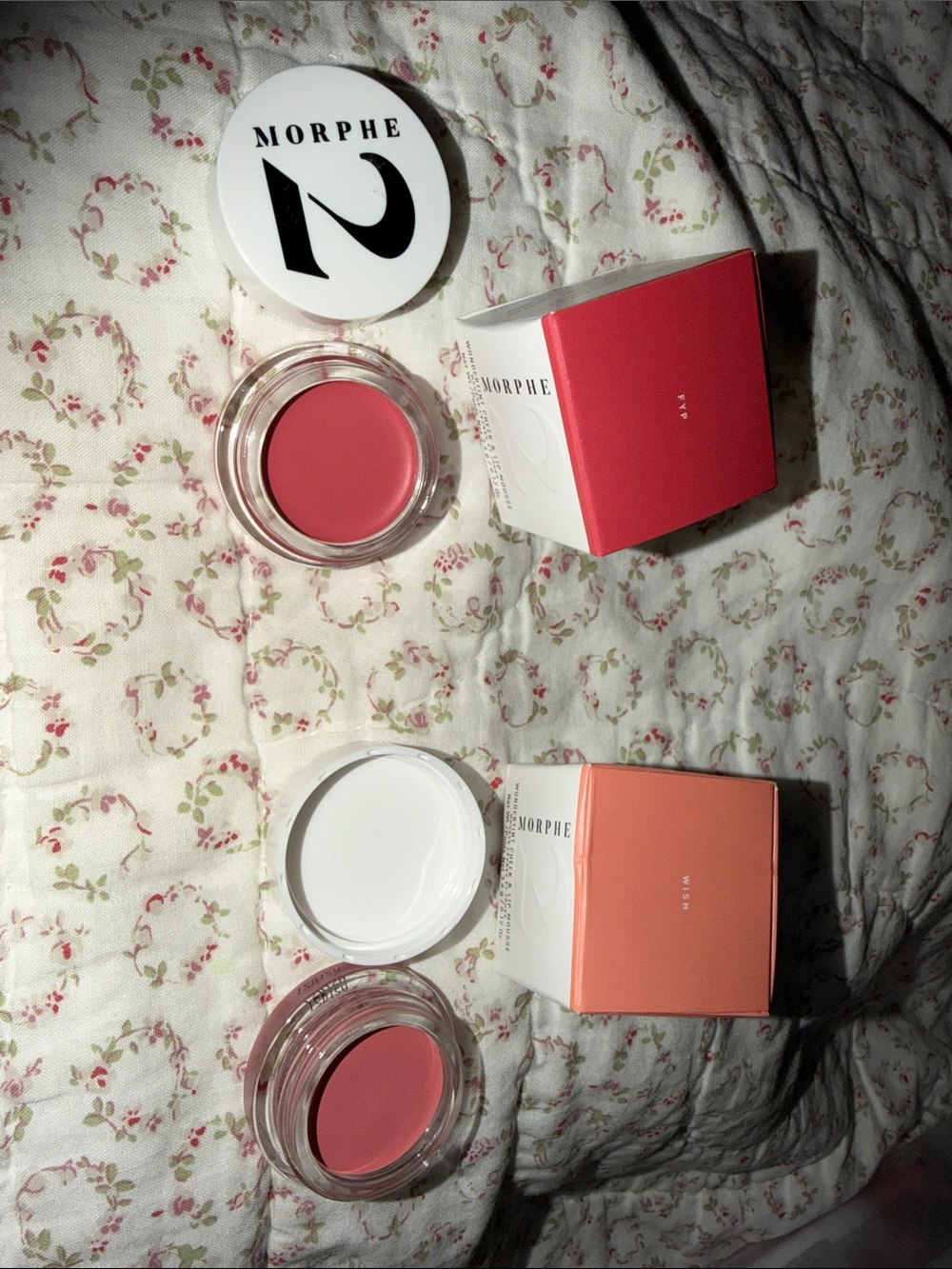 Morphe Cream Blush Duo — Rose Pink & Coral Peach